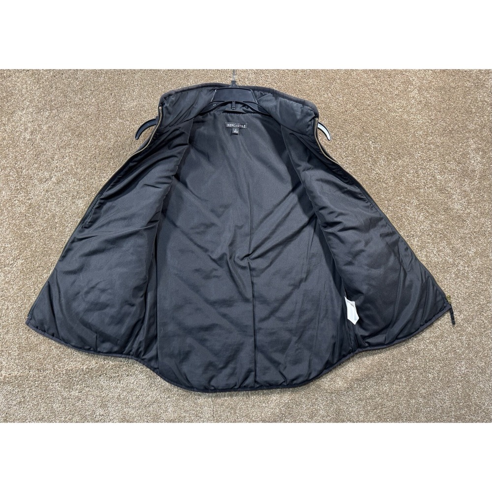 J. Crew Vest Womens Mercantile Puffer Small - Full Zip Sleeveless Quilted Pocket - Picture 6 of 7